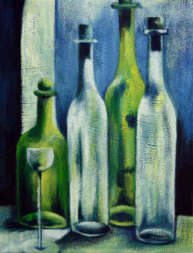cuadros modernos "Colección de botellas"