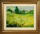 cuadros famosos de Van Gogh "Trigal verde con ciprés"