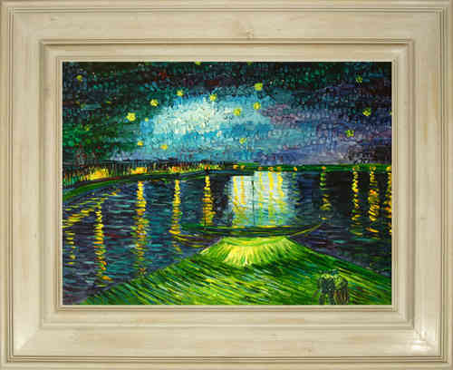 cuadros famosos de Van Gogh "Noche estrellada sobre el Rodano"
