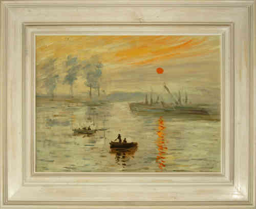 cuadros famosos de Monet "Impresión sol naciente"