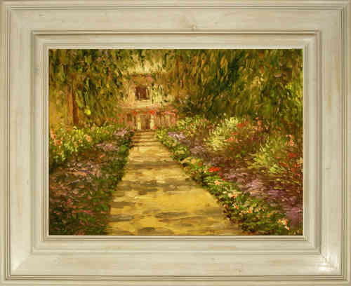 cuadros famosos de Monet "Un camino en el jardín de Monet, Giverny"