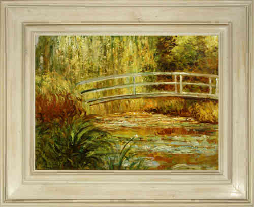 cuadros famosos de Monet "El estanque de los nenúfares armonía rosa"
