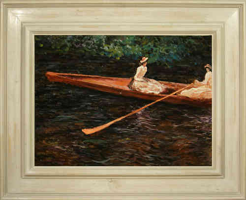 cuadros famosos de Monet "Paseo en bote en el río Epte"