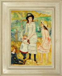 cuadros famosos de Renoir "Niños al borde del mar Guernsey"