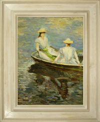cuadros famosos de Monet "Un paseo en barco"