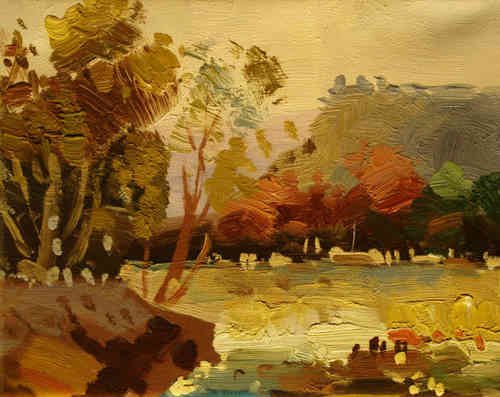 cuadros modernos "Paisaje de otoño"