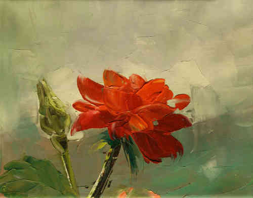 cuadros modernos "Rosa roja"