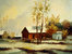 cuadros modernos "Cabaña nevada"
