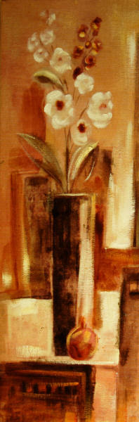 cuadros modernos "Ceramica y flores II"