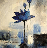 cuadros modernos "Flores azules III"