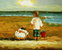 cuadros modernos "Colección niños en la playa XIV"
