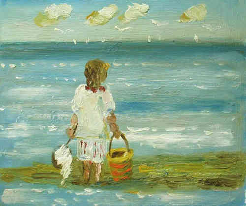 cuadros modernos "Colección niños en la playa XVIII"
