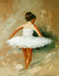 cuadros modernos "Primeros pasos de ballet"